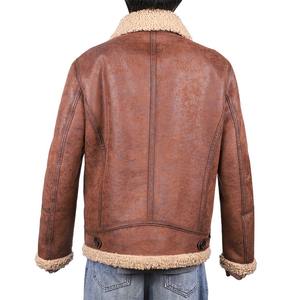 Chaqueta cálida de cuero de piel para hombre, Abrigo acolchado resistente de invierno, ropa de calle elegante, chaqueta de invierno cómoda a la moda - Product Image 3