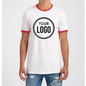 Bella toile à manches courtes doux classique sonnerie t-shirt col rond LOGO personnalisé graphique t-shirts impression personnalisée t-shirt pour hommes - Product Image 2