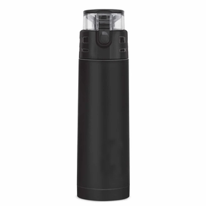 Thermosteel Insulated <b>Water</b> <b>Bottle</b>, <b>Black</b> Flask Steel - Product Image 1