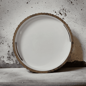 Fancy hecho a mano por artesanos indios plato de servicio de madera de mango de esmalte blanco para servir exhibición festiva decoración del hogar y la cocina - Product Image 5