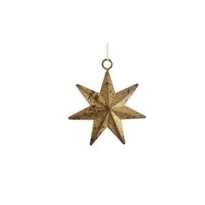 Décoration de maison en métal et fer décorations suspendues en forme d'étoile étoiles en rotin naturel enduit de poudre marron meilleur prix - Product Image 1