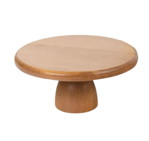 Soporte redondo para tartas de un solo nivel de último diseño de madera de mango, soporte para tartas de estilo moderno de Color Natural para decoración de eventos y mesas - Product Image 2