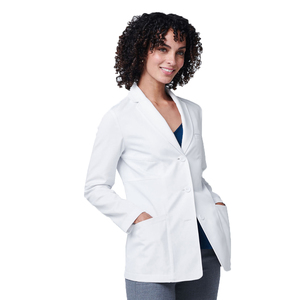 Blouse de laboratoire en coton unisexe à poches avant avec impression de logo personnalisée dernière conception pour les uniformes d'infirmière et de médecin des femmes de l'hôpital taille XL - Product Image 1