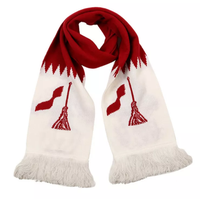Écharpe d'hiver en acrylique pour homme adulte, vente en gros, logo personnalisé, bannières sportives tricotées, hockey, football, soccer, haute qualité, sur mesure