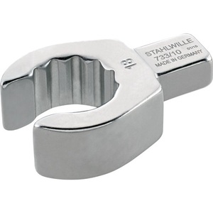 STAHLWILLE 733/10 17 Key White Ring Wrench <b>17mm</b> 9x12mm Chrome Alloy Steel Metric 3-Year Warranty Industrial Grade Tool - Product Image 1