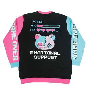 Custom Fully Knitted Jacquard Wool/Acrylic Winter Casual V-neck Anti-Wrinkle Sweater Designer Letter Monogram Womens Knitwear - Product Image 6