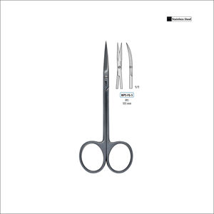 Tijeras Quirúrgicas Rectas para Iris World Precision, 105 mm, Manuales |   Tijeras Quirúrgicas Oftálmicas |   Instrumento Quirúrgico con Certificación CE/ISO - Product Image 1