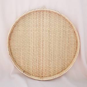 Tienphong Wholesale 2025 Handwoven Cassia Vintage Bamboo Round Tray Decorative <b>Gift</b> Basket <b>Desk</b> Organizer - Product Image 4