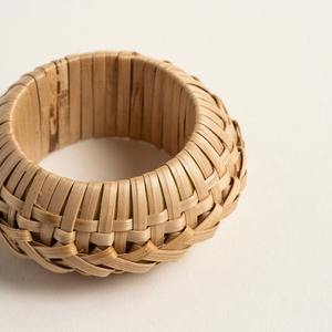 Anillo para Servilletas de Ratán Natural, Porta Servilletas Rústico Hecho a Mano, Decoración de Mesa para Bodas, Cenas, Eventos, Hogar, Cocina, Comedor - Product Image 3