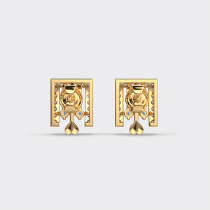 Pendientes de Diamantes Florales de Lujo de Diseñador, 0.4ct, Cultivados en Laboratorio, Certificados por IGI, Oro Rosa, Blanco y Amarillo de 14K, Chapados en Rodio, para Mujer - Product Image 4