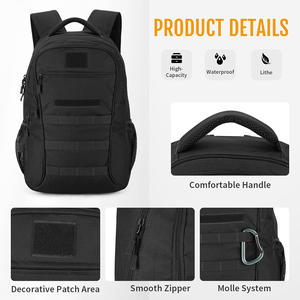 Mochila táctica personalizada con logotipo bordado de impresión de gran capacidad al aire libre senderismo Camping viaje mochila OEM ODM proveedor - Product Image 4