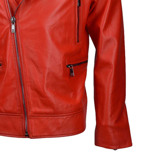 Chaqueta de piel de vaca a la moda para hombre, chaqueta de lona con cuello levantado, venta al por mayor, precio barato, estilo callejero de piel pura - Product Image 6