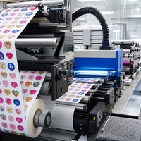 Étiquettes autocollantes rondes thermiques brillantes imperméables personnalisées pour bougies, cadres photo, cartes de fêtes et artisanat cadeau