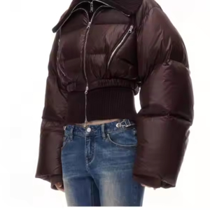 Winter Coat <b>Puffer</b> <b>Jacket</b> for Ladies <b>Jackets</b> <b>Cropped</b> Coat for <b>Woman</b> Streetwear at Reasonable Price 2026 - Product Image 3
