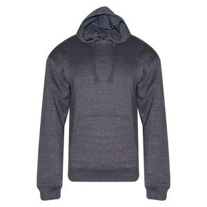 <b>Men's</b> <b>Grey</b> Pullover Hoodie Solid Color Casual Hooded <b>Sweatshirt</b> With Kangaroo Pocket - Product Image 5