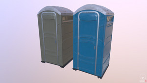 Cabine de toilette portable en plastique, design moderne, durable, solution pour toilettes publiques extérieures - Product Image 3
