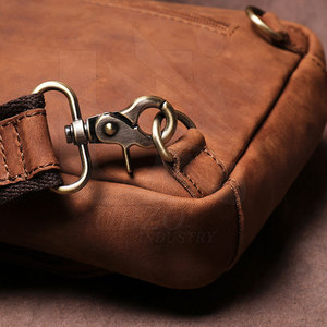Sac de poitrine en cuir avec logo personnalisé Sac de poitrine en cuir du meilleur matériau Sac de poitrine en cuir de marque privée - Product Image 6