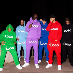 Conjuntos Deportivos Personalizados con Estampado Gráfico, Logotipo, Ropa Deportiva Urbana, Sudaderas con Capucha y Pantalones Deportivos para Hombre, Conjuntos Deportivos con Cordón para Hombre - Product Image 2