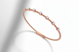 Pulsera de oro de 14 quilates y diamantes naturales The Serene Star para mujer - Product Image 3