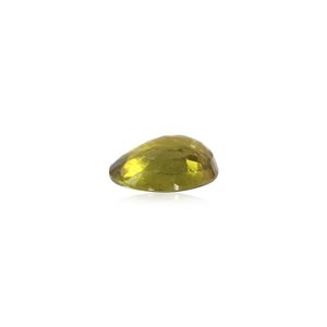 Pierre précieuse turquoise jaune naturelle, 6,62 carats, 8 mm, forme poire facettée - Product Image 2