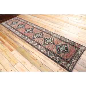 Vintage 2.6x9.7 ft <b>Runner</b> Rug, Turkish Rug, <b>Red</b> Paisley Rug - Product Image 4