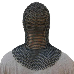 Coif en maille de fer de style médiéval de qualité supérieure pour cosplay, reconstitution historique et accessoire historique – Vente en gros - Product Image 3