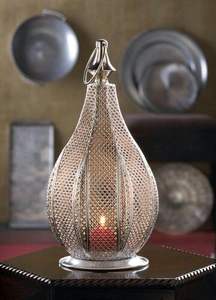 Unique <b>Moroccan</b> style enamel <b>decorative</b> metal lantern ideal for luxury interiors weddings - Product Image 2