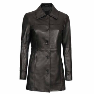 Respirant Dames Vintage Chaud En Cuir Manteaux En Gros Streetwear En Cuir Véritable Manteaux Pour Les Femmes - Product Image 1