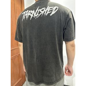 T-shirt personnalisé à épaules tombantes pour hommes Logo imprimé 100% coton T-shirt grande taille T-shirts grands et grands T-Shirt coupe ample - Product Image 5