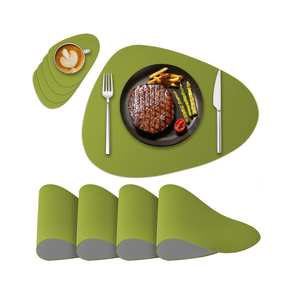 Design élégant Tapis de table en cuir Cuisine Napperons de table à manger lavables topes qualité Meilleur design Échantillon gratuit - Product Image 4