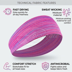 Bandeau de sport personnalisé avec impression de logo pour la course à pied, l'entraînement, la remise en forme, la gym, le cyclisme, le basketball, le football et les vêtements de sport - Product Image 4