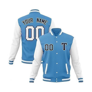 Veste universitaire en satin personnalisable, Streetwear blanc orange, blouson bombardier décontracté Letterman Varsity Baseball - Product Image 2