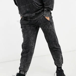 Survêtement d'hiver respirant de haute qualité taille personnalisée solide délavé à l'acide pour hommes - Product Image 3