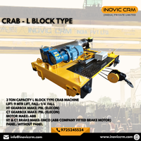 Nouvelle machine à crabe électrique OEM sur mesure pour grue EOT |   Solution de levage standard IS - Boîte de vitesses industrielle en métal - INOVIC CRM