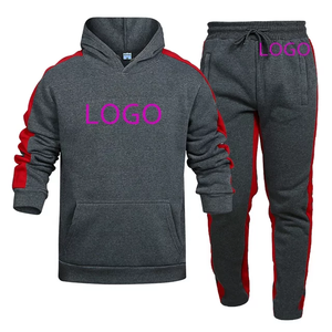 Conjunto Deportivo de Dos Piezas para Hombre, Estilo Informal, Sudadera con Capucha y Pantalones Deportivos, 100% Algodón, para Invierno, Venta Caliente 2024 - Product Image 1