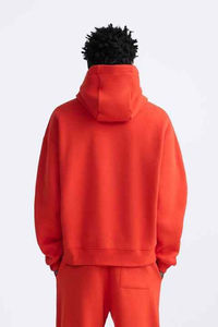 Chándal Deportivo para Hombre, Color Rojo, 100% Algodón, Talla Grande, Transpirable, Corte Regular, con Capucha, Estilo Informal, para Invierno, OEM - Product Image 3