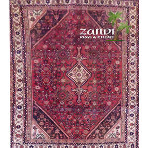Tapis persan Hamedan unique en son genre, 9'7 x 6'6 - Product Image 1