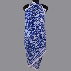 Designer Cotton <b>Sarong</b> & Scarf Bohemian Floral and Geometric Patterns Custom Wholesale Multi-Use <b>Beach</b> <b>Wrap</b> For Women Adults - Product Image 5