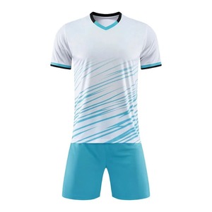 Football t-shirt et shorts hommes rapide imprimé t-shirts sports d'été course Badminton t-shirt ample manches courtes hauts pantalons - Product Image 2