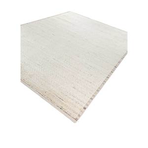 Alfombras de Lana Tejidas a Mano Color Marfil, Grandes, Rectangulares, de 9x12, Abstractas, de Color Sólido, para Decoración del Hogar, para Sala de Estar, Dormitorio, Pasillo - Product Image 2