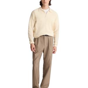 Suéter de invierno con logotipo personalizado para hombre con patrón Jacquard Manga larga y cuello redondo Diseño sólido Jersey de solapa informal de invierno - Product Image 5