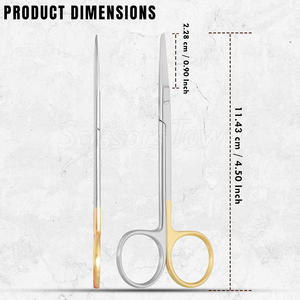 Ciseaux chirurgicaux médicaux avec poignée ergonomique et lames tranchantes pour l'hôpital professionnel et les soins infirmiers - Product Image 4