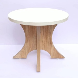 โต๊ะข้างทำจากไม้ทรงกลมสวยงามขนาด12นิ้วสำหรับห้องนั่งเล่นโต๊ะปลายโต๊ะยืนโต๊ะน้ำชาเฟอร์นิเจอร์ในบ้าน - Product Image 2