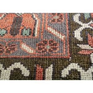 Tapis en laine noués à la main Nuray, motif rectangulaire médaillon rouge-orange, pour la maison - Pae-3076, pour salon, chambre à coucher, adolescents - Product Image 3