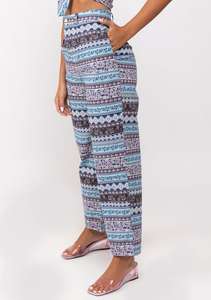 Pantalones de mujer de verano disponibles Pantalones y pantalones de mujer de moda informal de algodón mezclado de longitud completa transpirable - Product Image 6