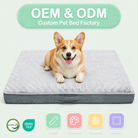 Lit Orthopédique XL en Mousse Haute Densité pour Chiens et Chats, avec Rebord, Lavable, Soutien pour Chiens Âgés, Confort Intérieur, OEM ODM