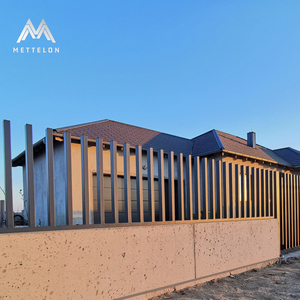Venta caliente DIY Panel <span class=keywords><strong>Exterior</strong></span> Aluminio Privacidad Vertical Listón <span class=keywords><strong>Vallas</strong></span> WPC <span class=keywords><strong>Exterior</strong></span> <span class=keywords><strong>Madera</strong></span> Plástico Compuesto Valla al aire libre - Product Image 4