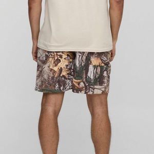 Pantalones Cortos Deportivos Transpirables con Estampado de Moda para Hombre, Cintura Elástica Media, Logotipo Personalizado y Bordado, 100% Algodón Felpa, Servicio OEM - Product Image 2