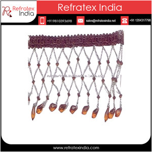 Frange perlée fait à la main, vente en gros en inde, livraison gratuite - Product Image 6