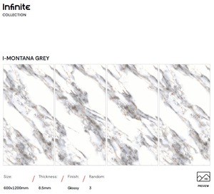 Meilleures ventes de carreaux de porcelaine en marbre blanc poli brillant de grande taille 1200 x 600 mm, carreaux d'intérieur, salles de bain, maisons, hôtels - Product Image 6